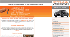 Desktop Screenshot of hyderabadcarsrentals.com